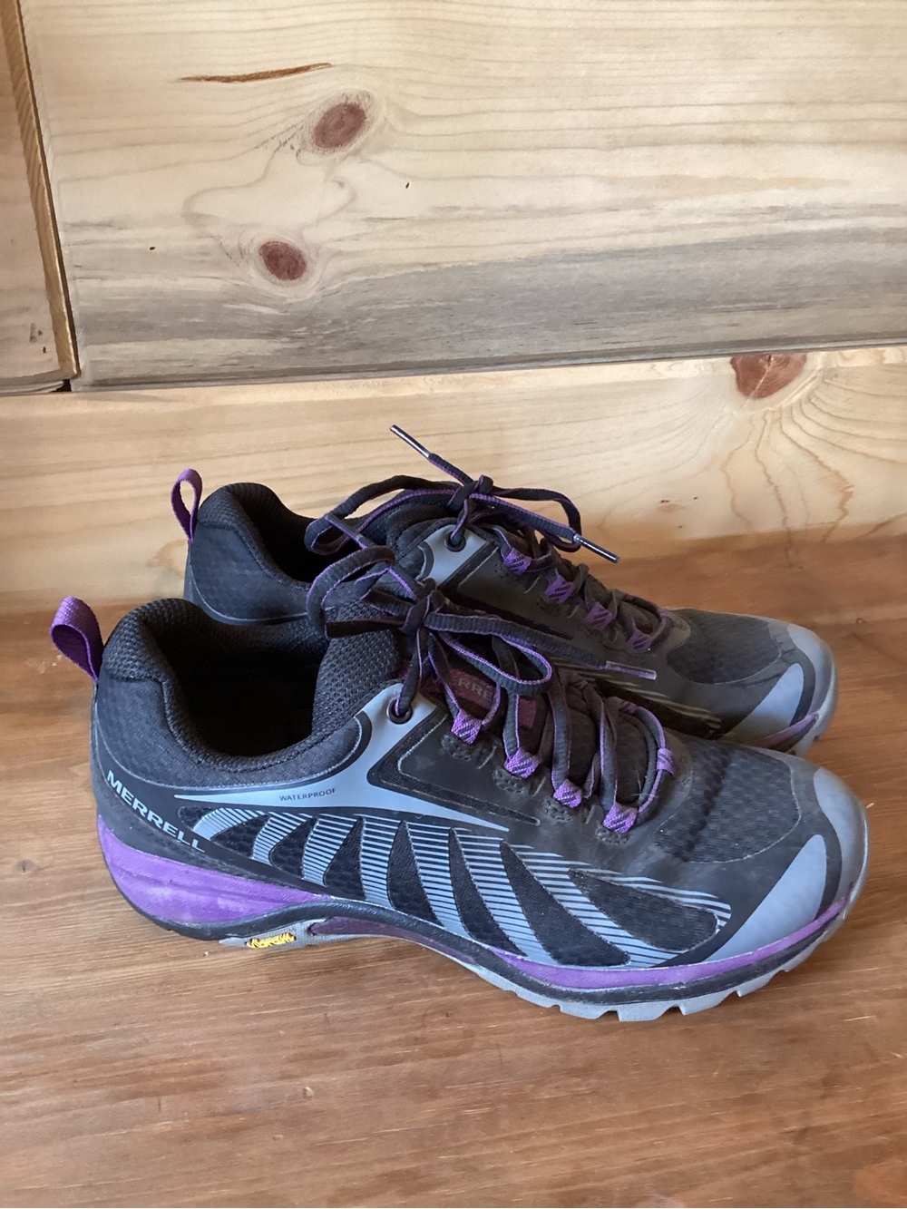 Merrell Women's Black and Purple Trail Hikers
